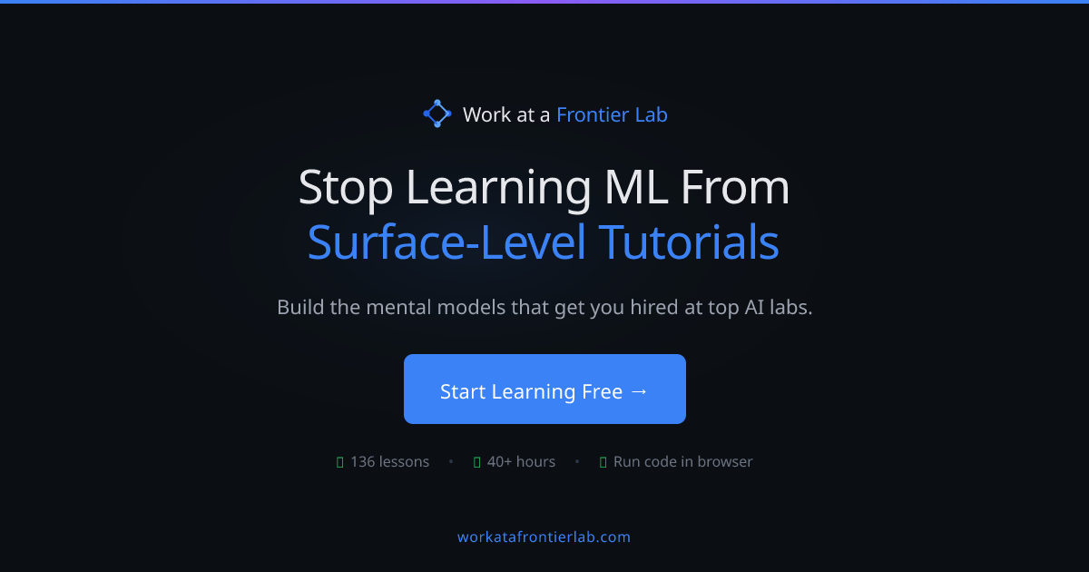 Work at a Frontier Lab — Learn ML Systems & Research